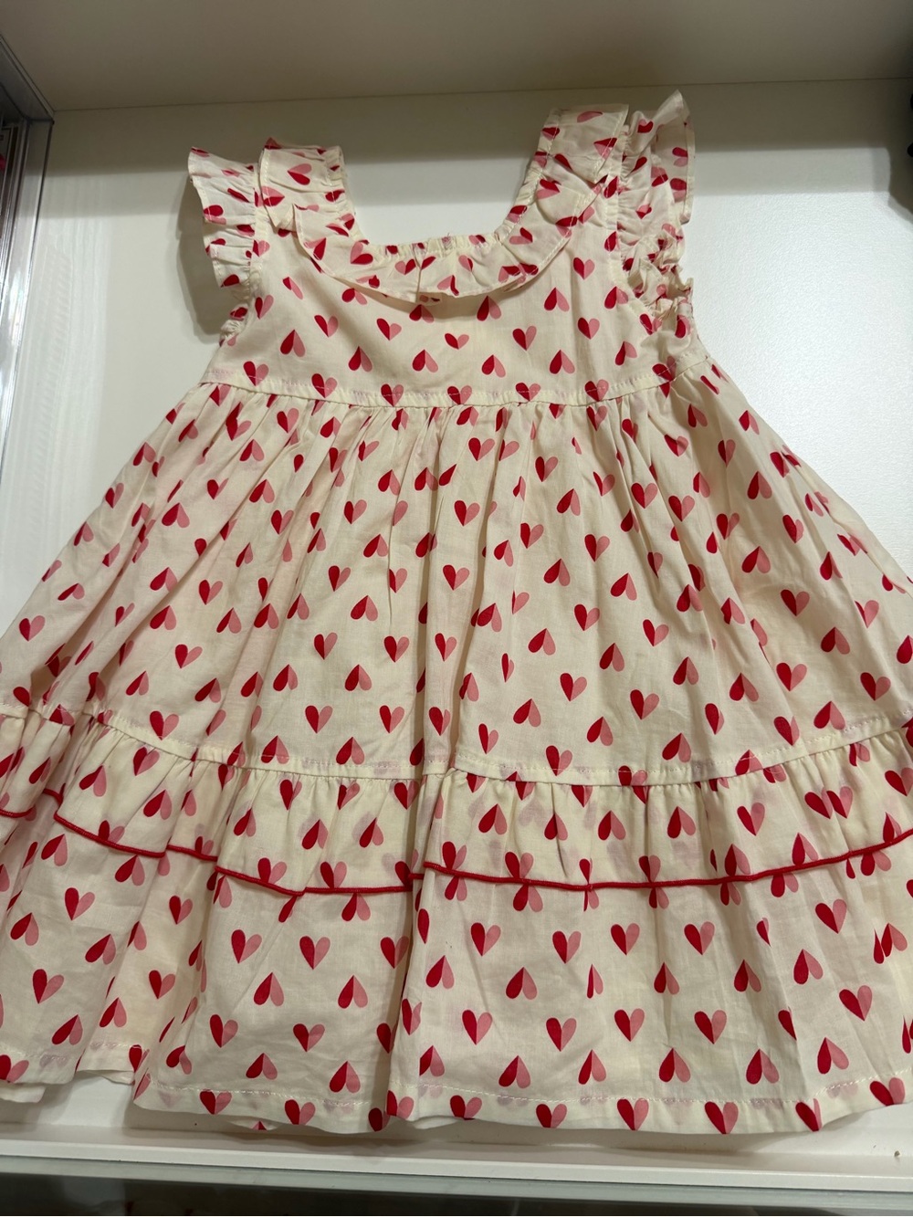 Pink chicken Judith Dress ( little hearts)